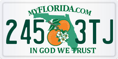 FL license plate 2453TJ