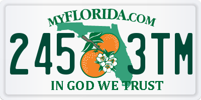 FL license plate 2453TM