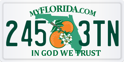 FL license plate 2453TN