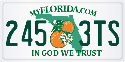 FL license plate 2453TS