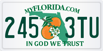 FL license plate 2453TU