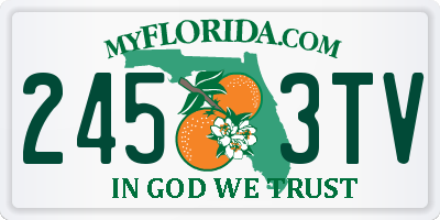 FL license plate 2453TV