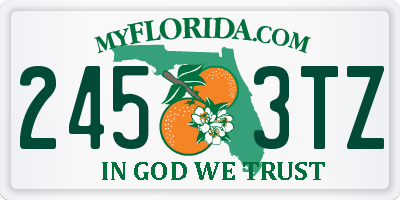 FL license plate 2453TZ