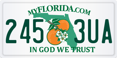 FL license plate 2453UA