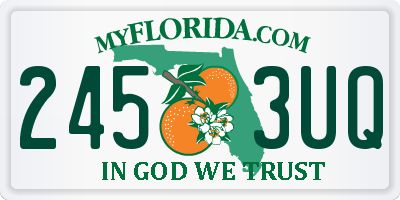 FL license plate 2453UQ