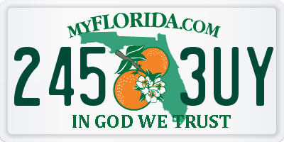 FL license plate 2453UY