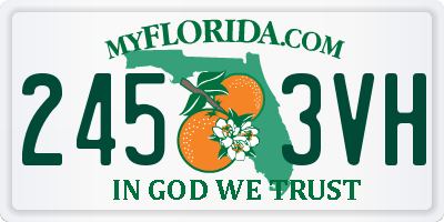 FL license plate 2453VH