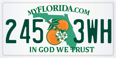 FL license plate 2453WH