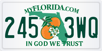FL license plate 2453WQ