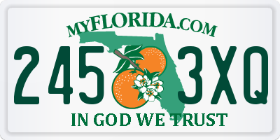 FL license plate 2453XQ
