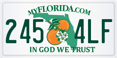 FL license plate 2454LF