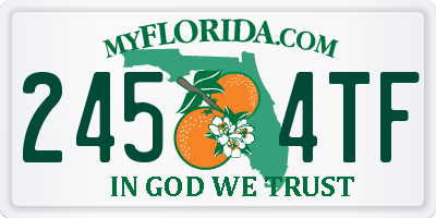 FL license plate 2454TF