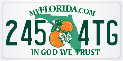 FL license plate 2454TG