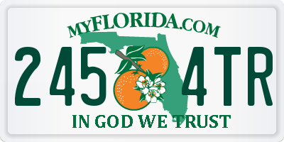 FL license plate 2454TR