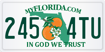 FL license plate 2454TU