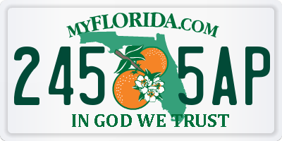 FL license plate 2455AP