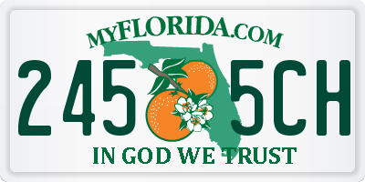 FL license plate 2455CH
