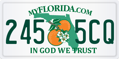 FL license plate 2455CQ