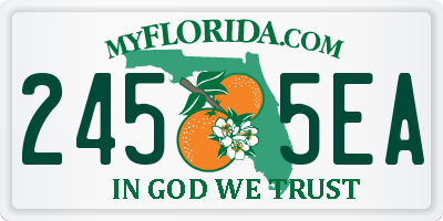 FL license plate 2455EA