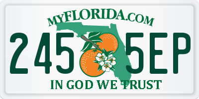 FL license plate 2455EP