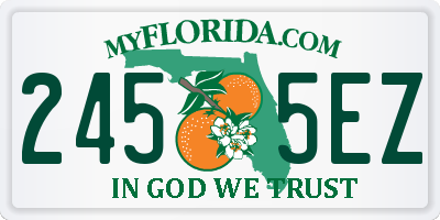 FL license plate 2455EZ