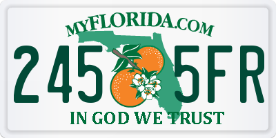 FL license plate 2455FR