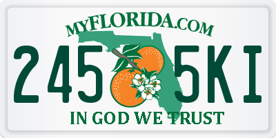 FL license plate 2455KI