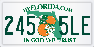 FL license plate 2455LE