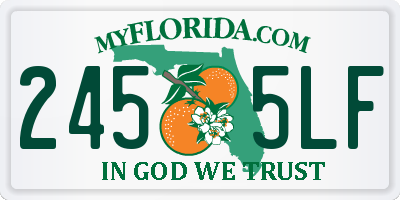 FL license plate 2455LF
