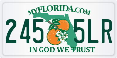 FL license plate 2455LR