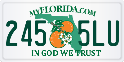FL license plate 2455LU
