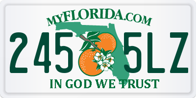 FL license plate 2455LZ