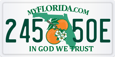 FL license plate 2455OE
