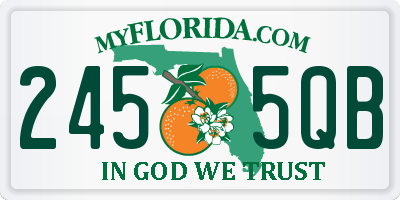 FL license plate 2455QB