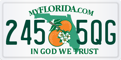 FL license plate 2455QG