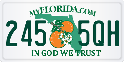 FL license plate 2455QH