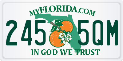FL license plate 2455QM