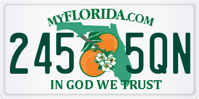 FL license plate 2455QN
