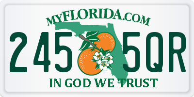 FL license plate 2455QR