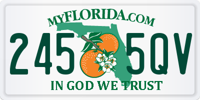 FL license plate 2455QV