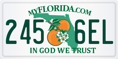 FL license plate 2456EL