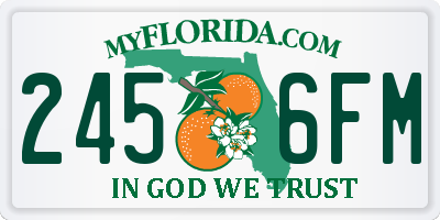 FL license plate 2456FM