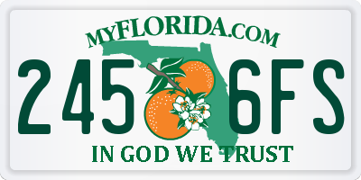 FL license plate 2456FS