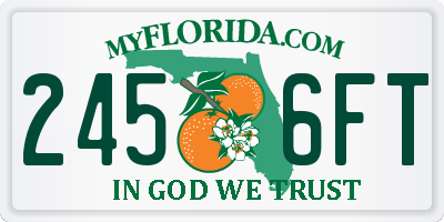 FL license plate 2456FT