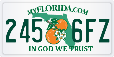 FL license plate 2456FZ