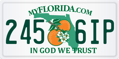 FL license plate 2456IP