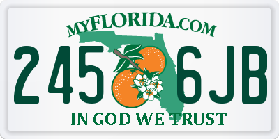 FL license plate 2456JB