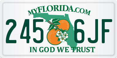 FL license plate 2456JF