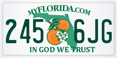 FL license plate 2456JG