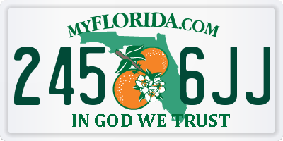 FL license plate 2456JJ